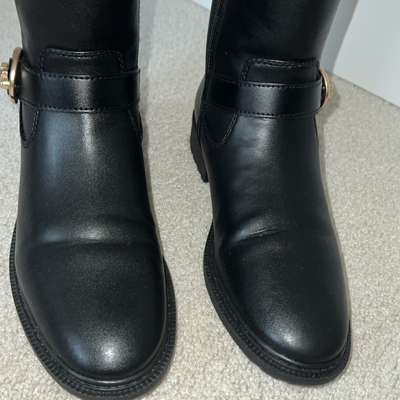Coach, Farrah black leather riding boot 7 - Picture 3 of 12